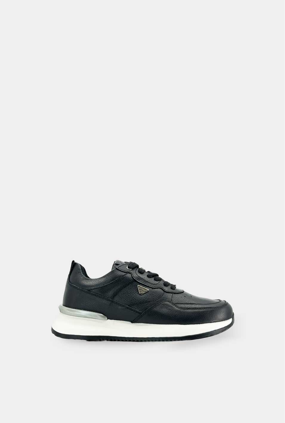Sport Comando Cuero Negro S.Blanca