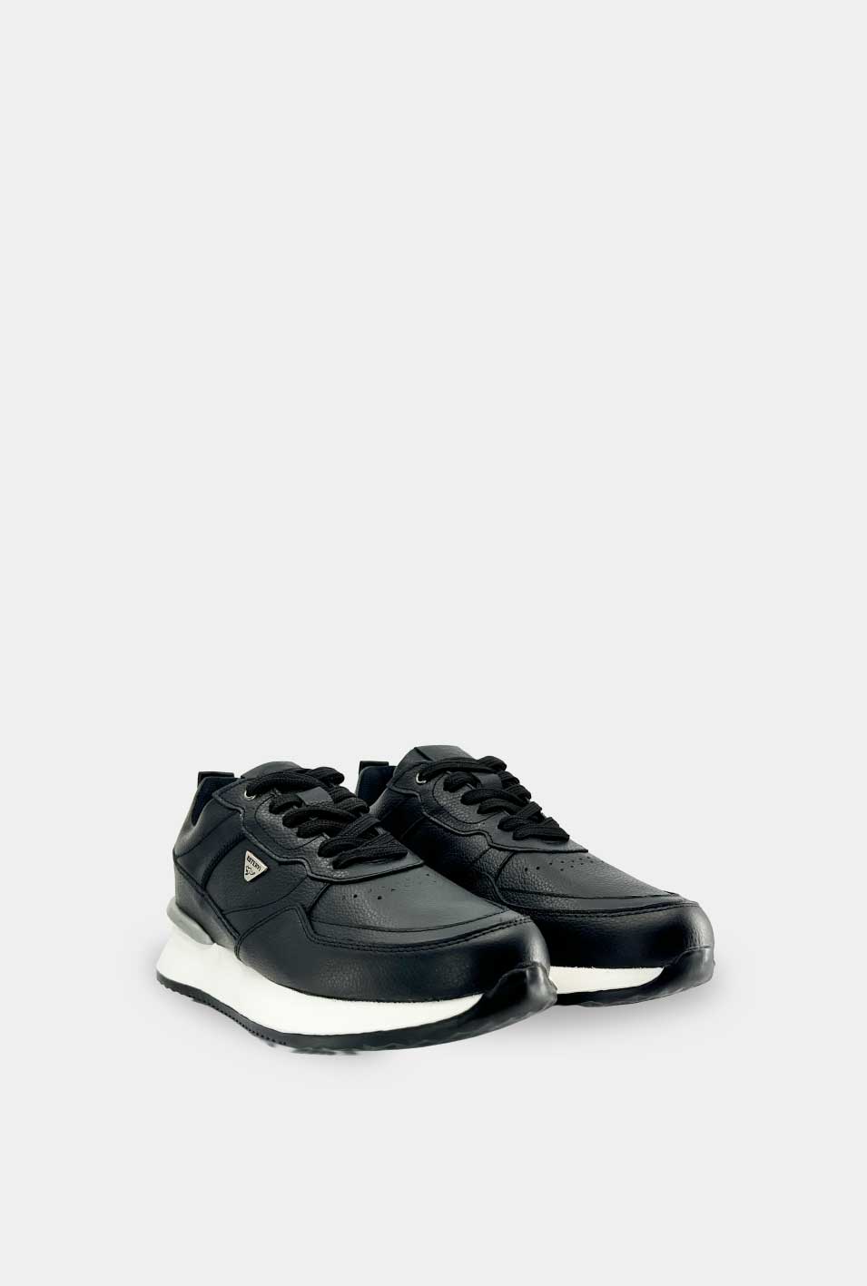 Sport Comando Cuero Negro S.Blanca