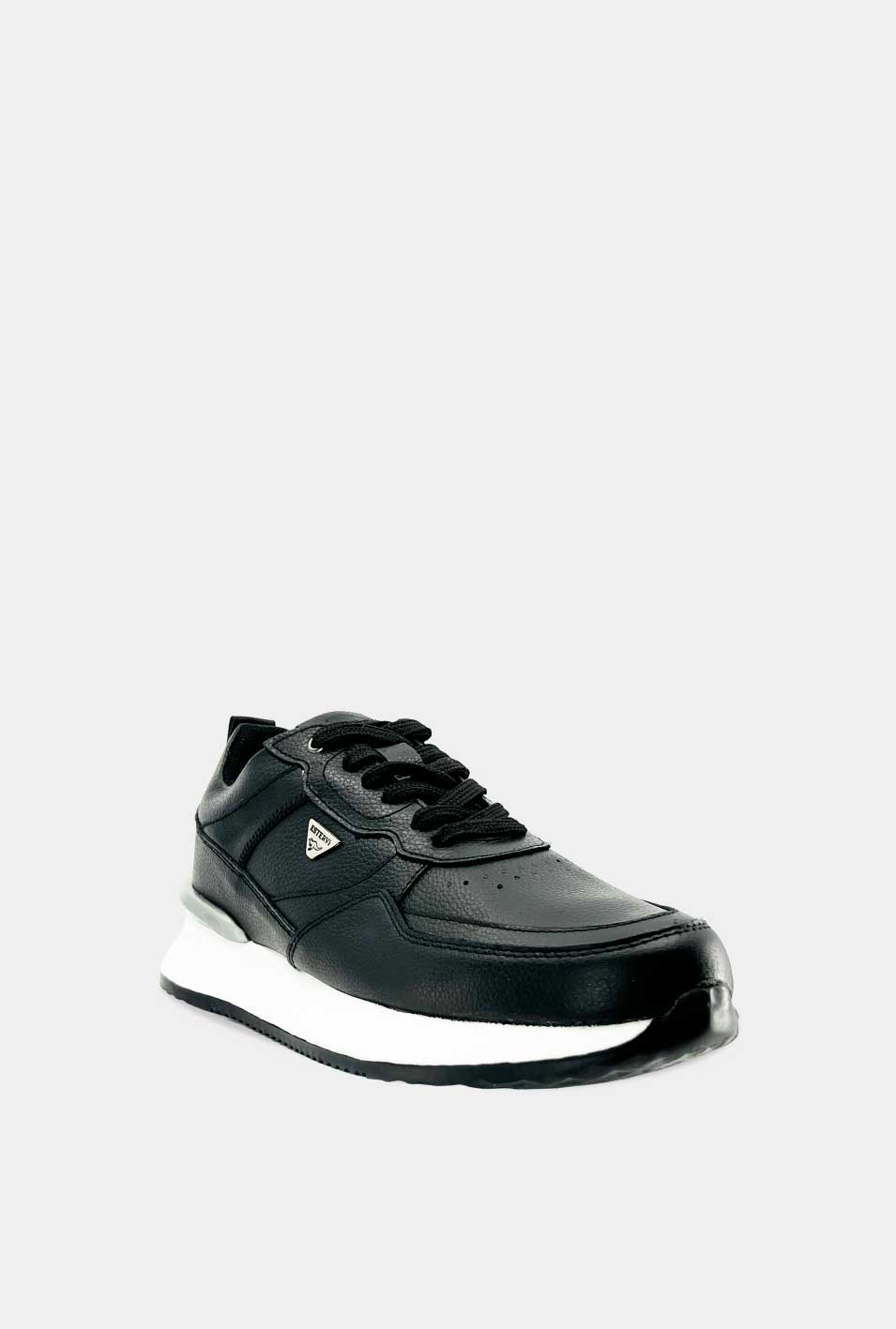Sport Comando Cuero Negro S.Blanca