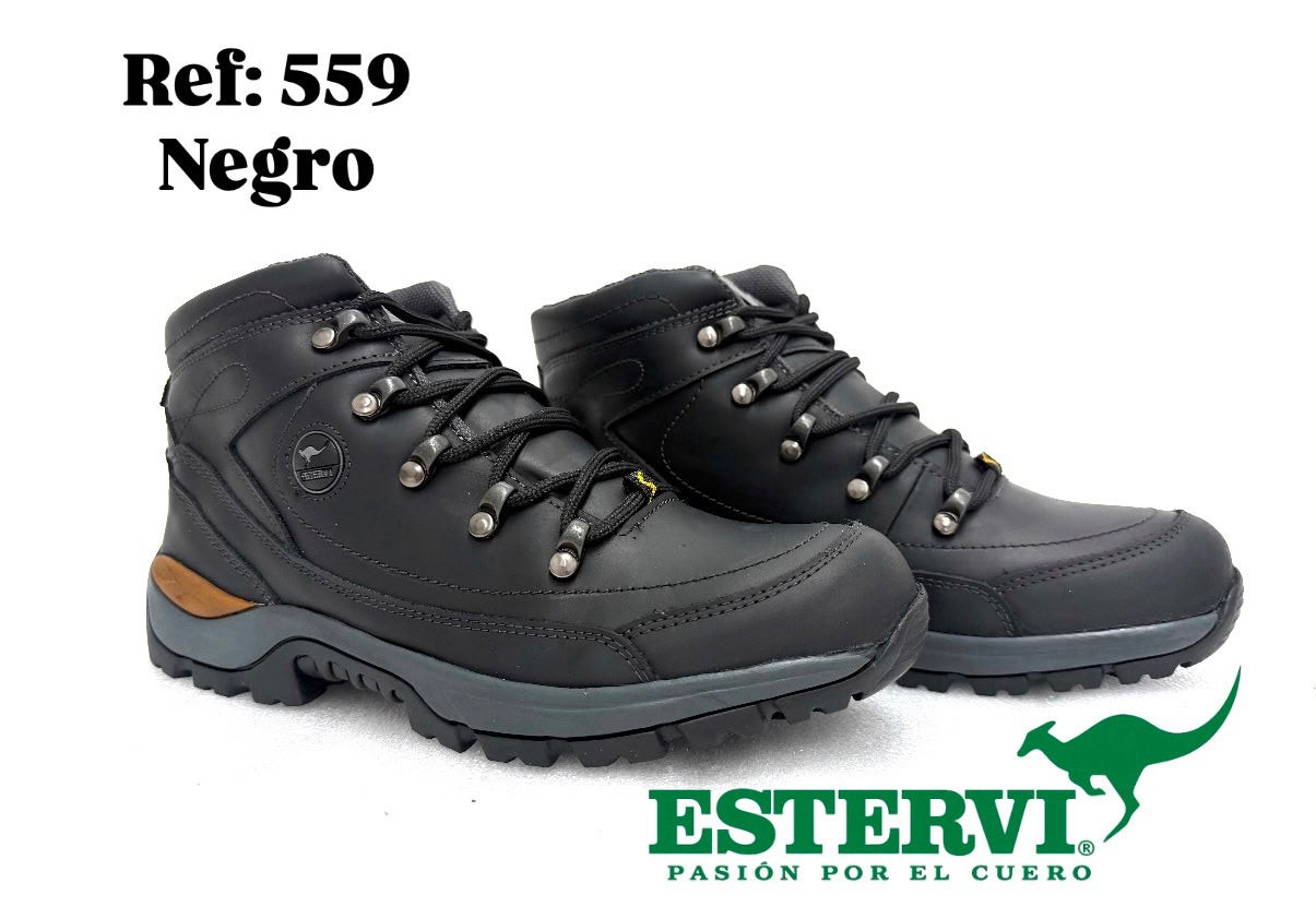 Bota 559 Cuero Negro