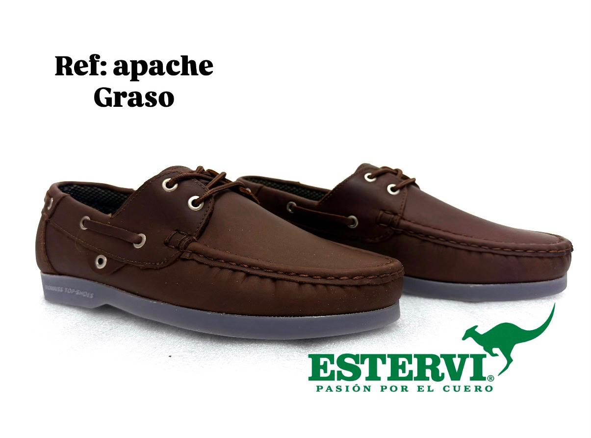 Mocasín Apache Cuero Graso