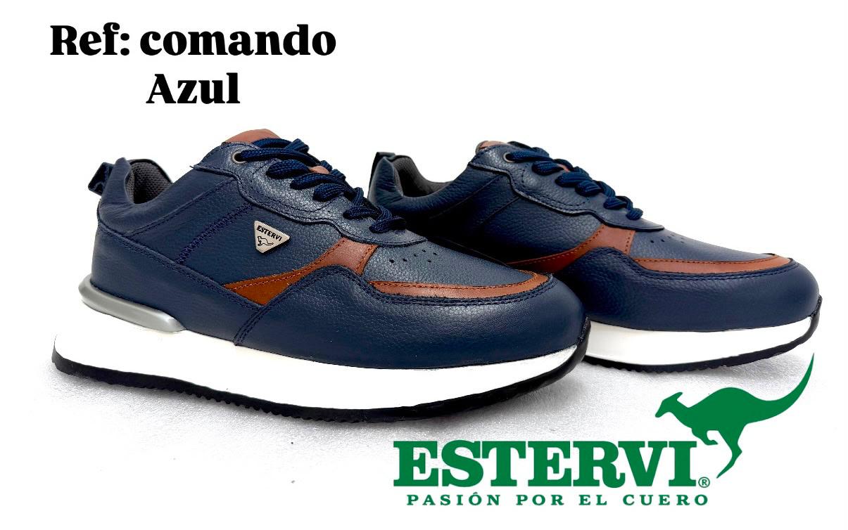 Sport Comando Cuero Azul x miel