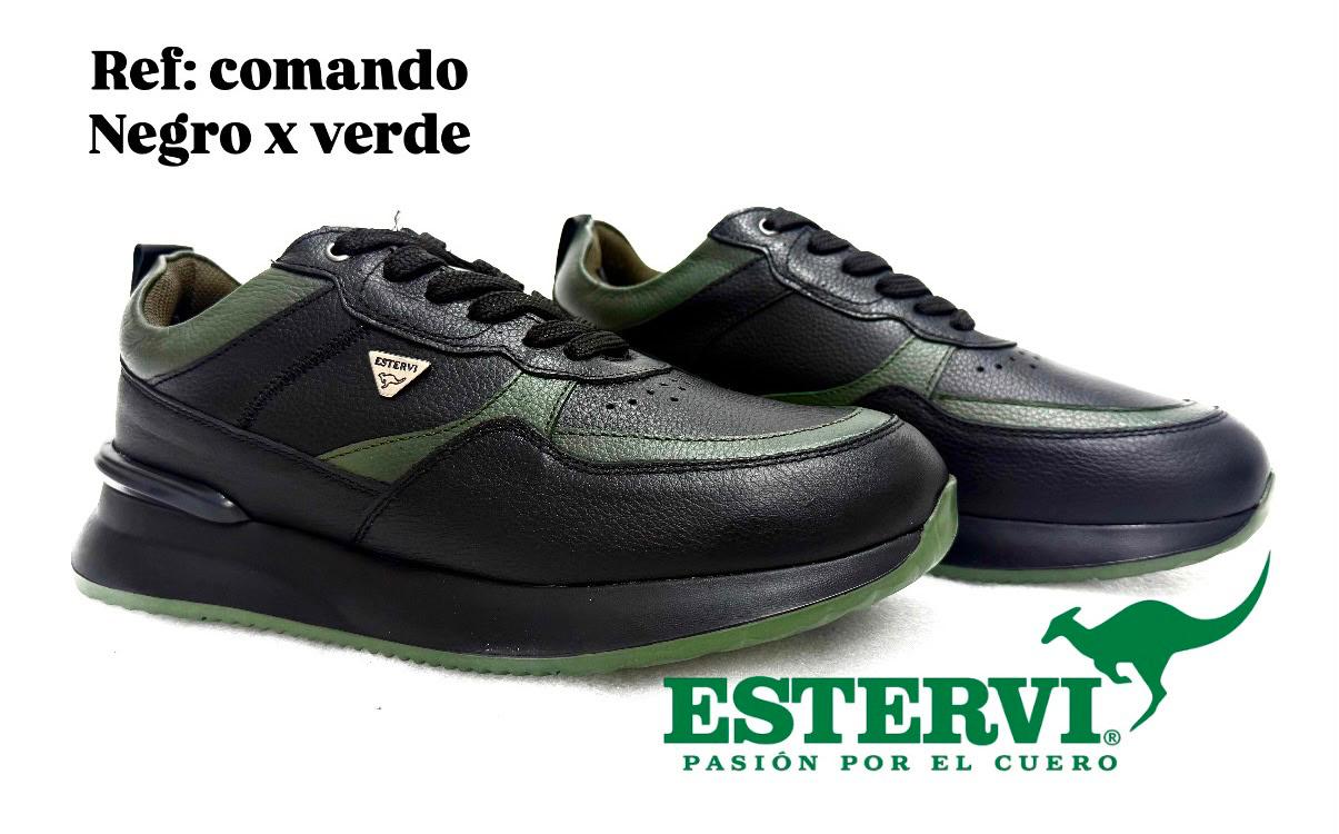 Sport Comando Cuero Verde M x negro