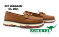 Mocasín Diamante Cuero Miel S.G