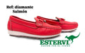 Mocasín Diamante Cuero Salmón