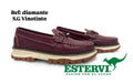 Mocasín Diamante Cuero Vinotinto S.G