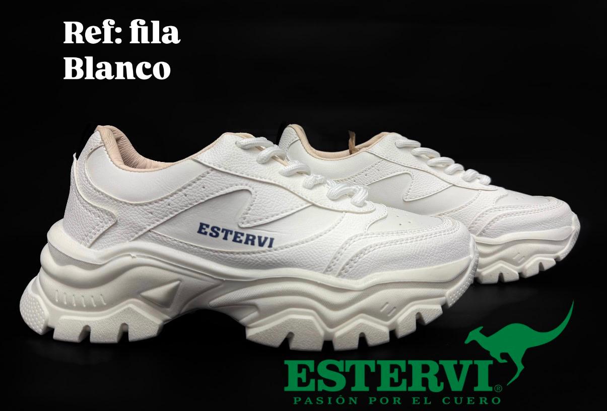Tenis Fila Cuero Blanco