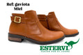 Botín Gaviota Cuero Miel