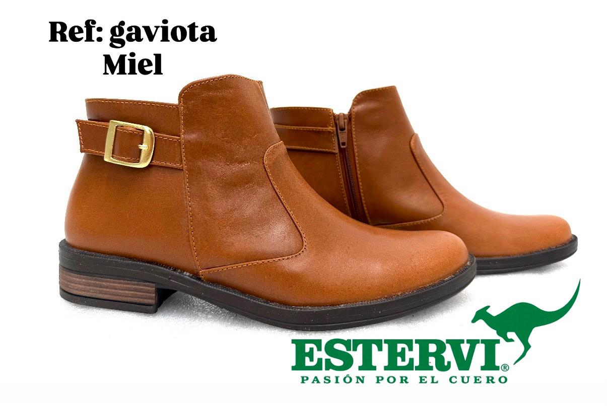 Botín Gaviota Cuero Miel