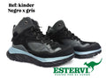Bota Kinder Cuero Negra x gris