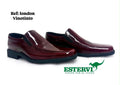 Zapato Mocasín London Cuero Vinotinto