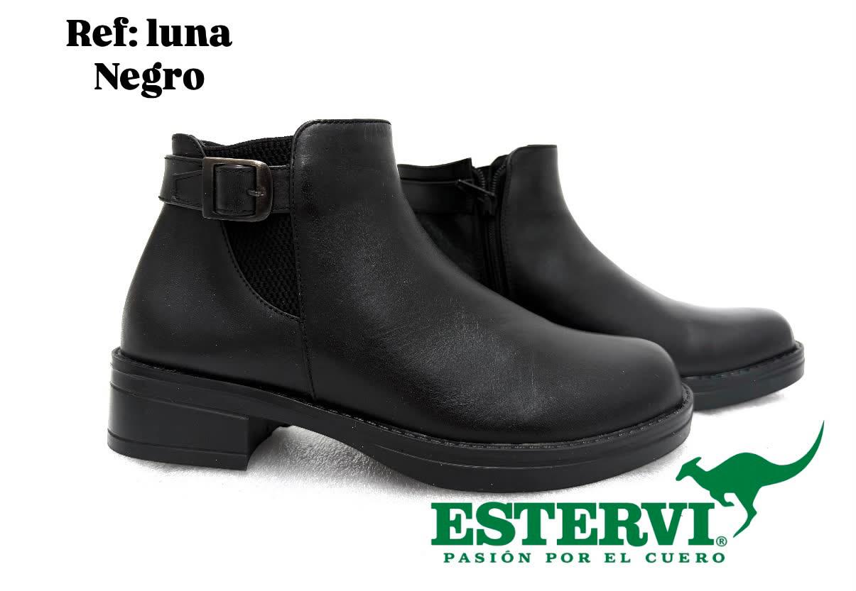 Botín Luna Cuero Negro
