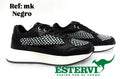Tenis MK Cuero Negro