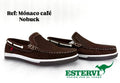 Mocasín Monaco Cuero Café nobuk
