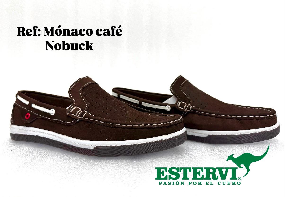 Mocasín Monaco Cuero Café nobuk