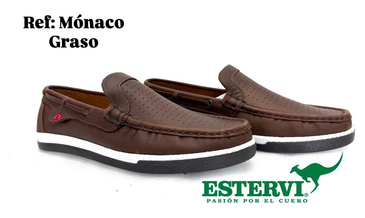Mocasín Monaco Cuero Graso