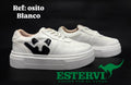 Tenis Osito Cuero Blanco