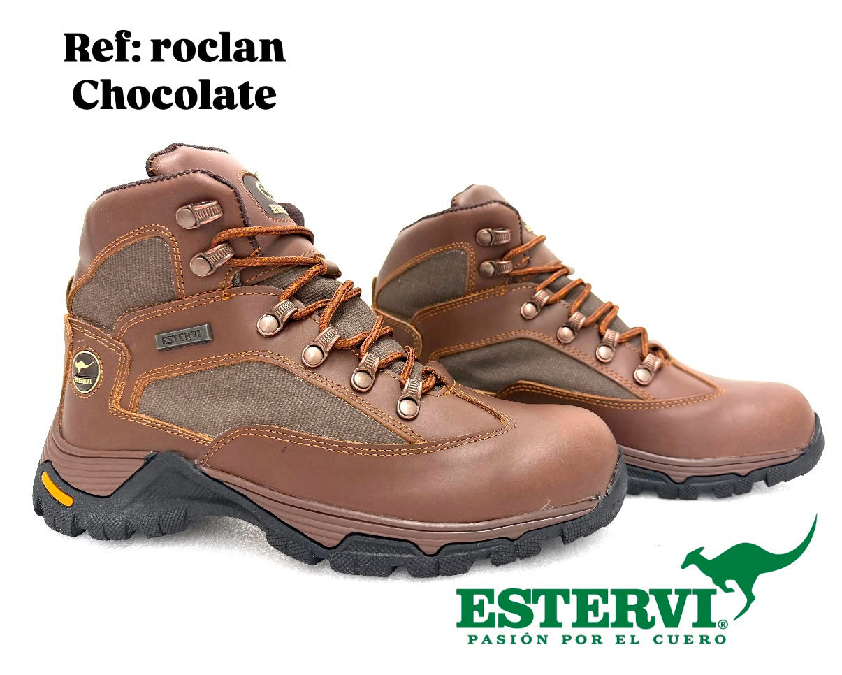 Bota Roclan Cuero Chocolate