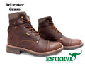 Bota Roker Cuero Graso oscuro