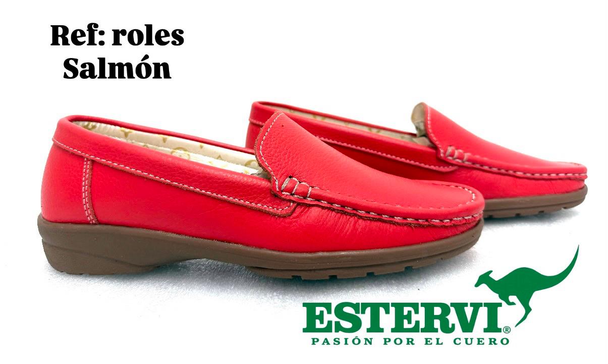Mocasín Roles Cuero Salmón