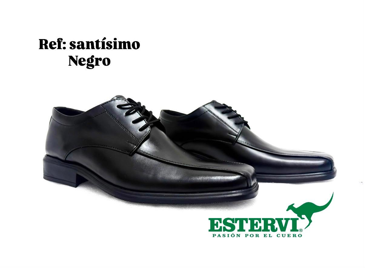 Zapato Santísimo Cuero Negro