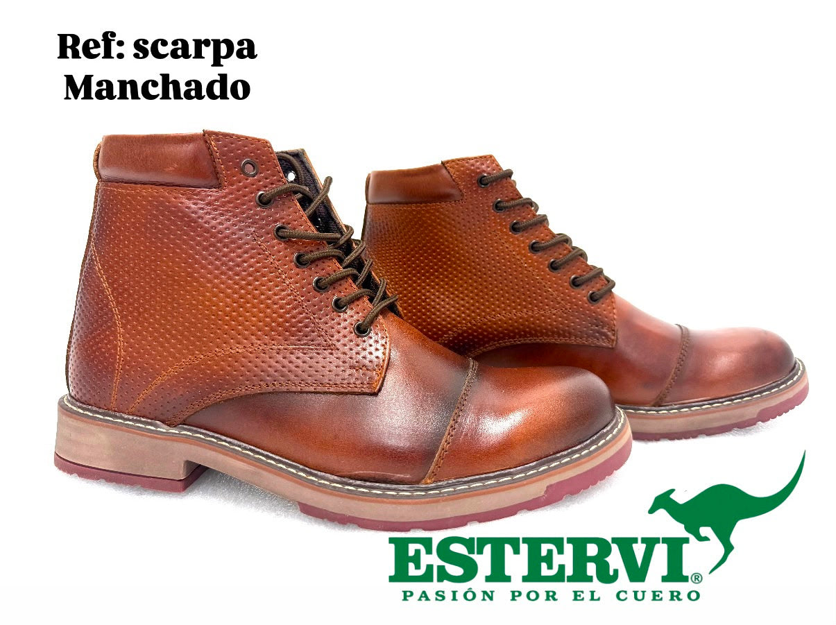 Bota Scarpa Cuero Manchado