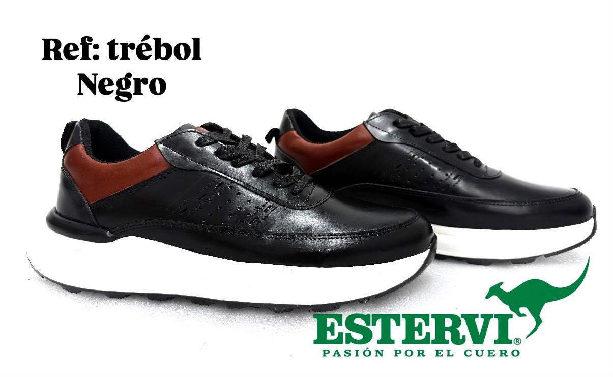 Sport Trébol Cuero Negro