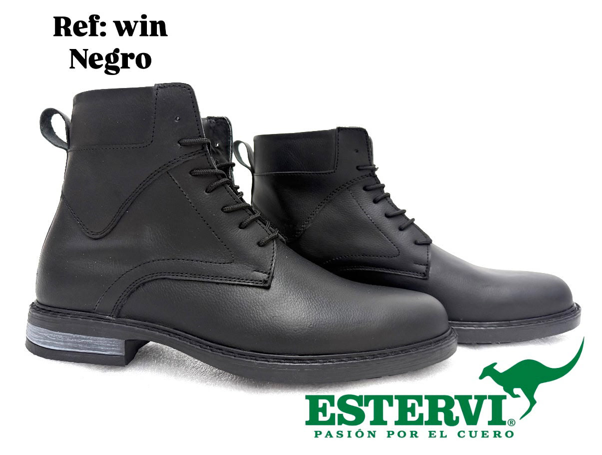 Bota Win Cuero Negro