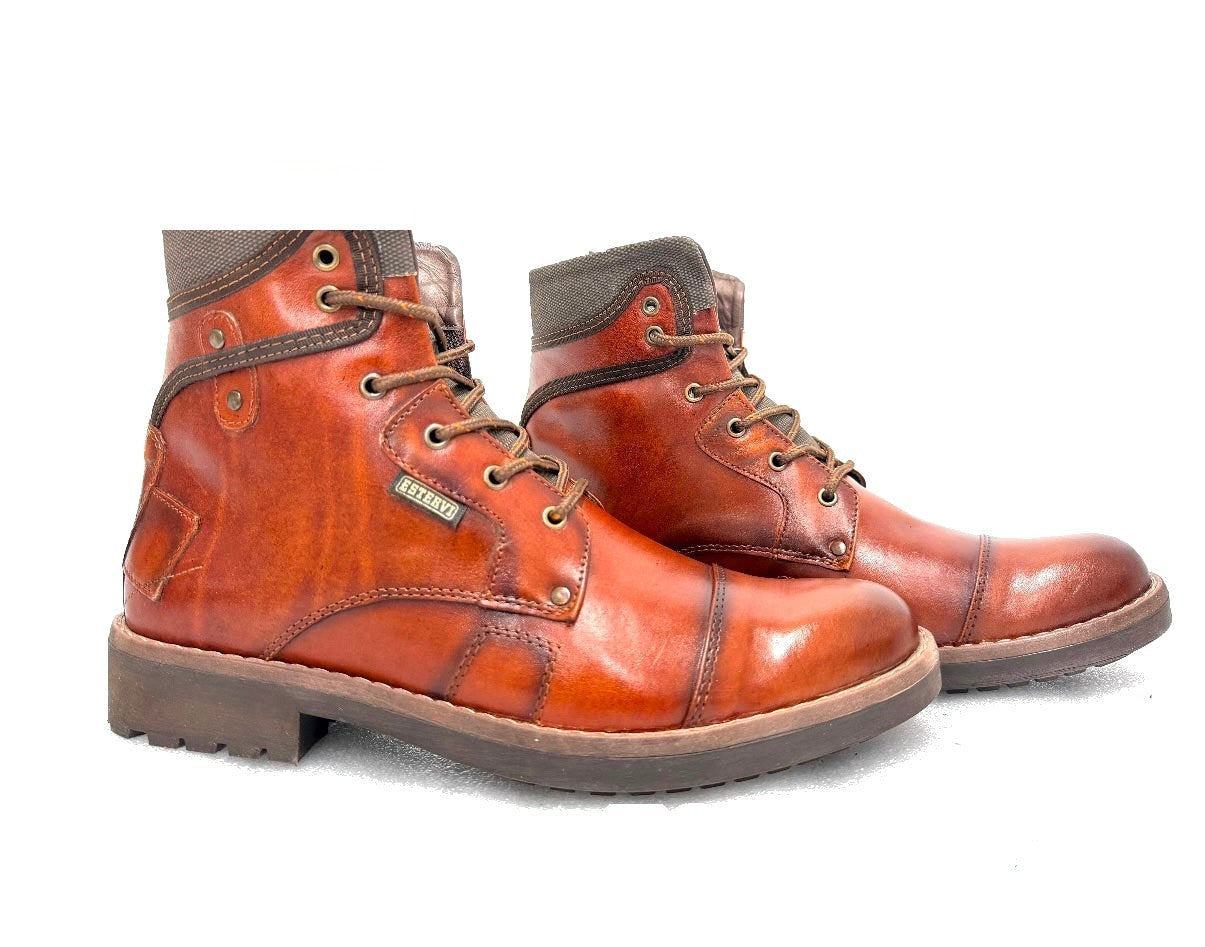 Bota Roker Cuero Manchado